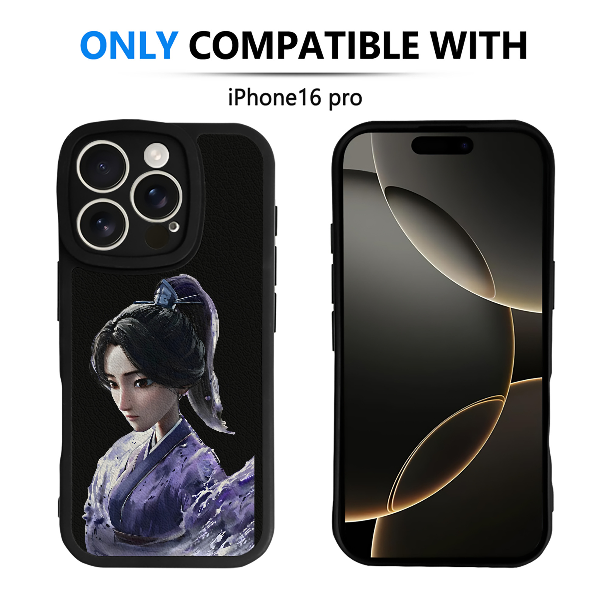 （画像用） Ne Zha 2 ナタ 魔童の大暴れ 【iPhone 16シリーズ対応】シリコンスマホケース（レザー調） 材質：シリコン